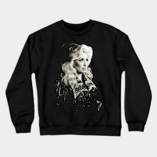 Dolly Parton Black Vintage Crewneck Sweatshirt